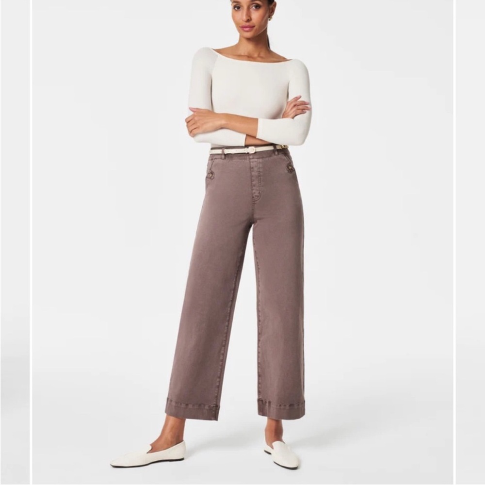 SPANX Cropped Pants in Taupe